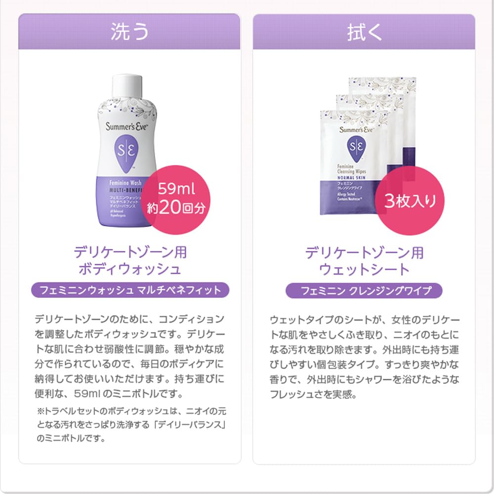 Amazon.co.jp: サマーズイブ トラベルセット （フェミニンウォッシュ